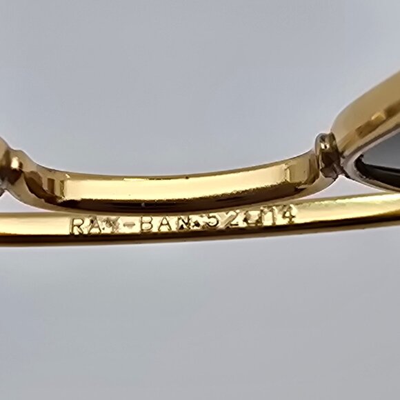 *SOLD* Ray-Ban RB3044 L0207 Gold Frame G-15 Lens Aviator Extra Small Sunglasses - Picture 8 of 15
